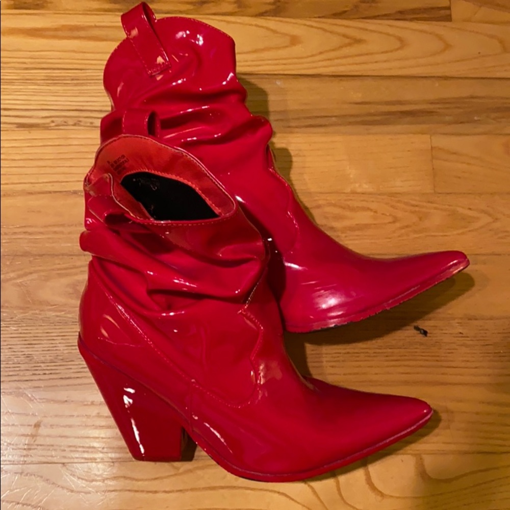 Red Patent Cowgirl boots